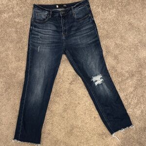 Kut from the Kloth Dark Wash Distressed Jeans